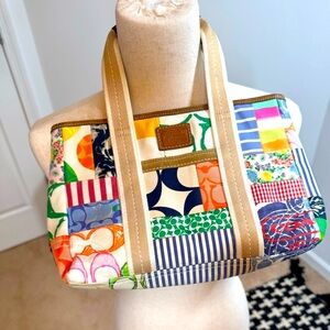 Coach Multicolor Patchwork Tote